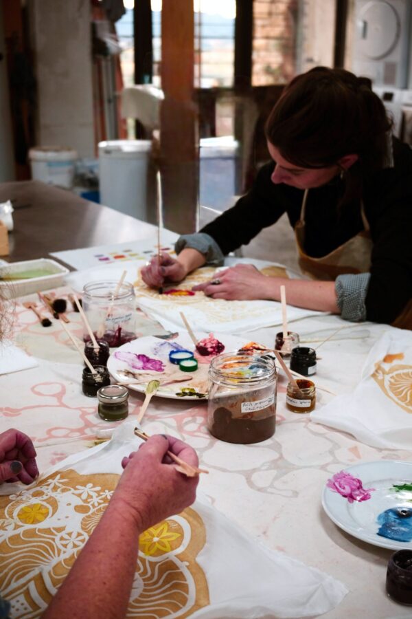 Formation fabrication pigments application impression textile atelier