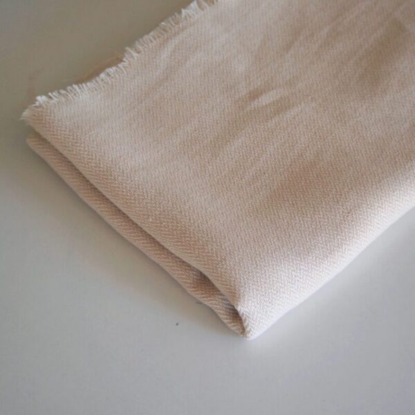 Coton / chanvre tissé en France - coupon 1.7 x 1m Tissu coton tissé chevron en France - Au mètre