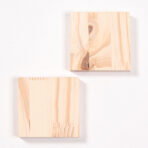 2 carrés en bois pour Itajime Shibori