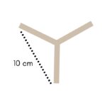 2 étoiles en bois pour Itajime Shibori