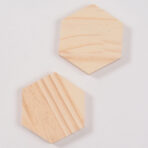 2 hexagone en bois pour Itajime Shibori