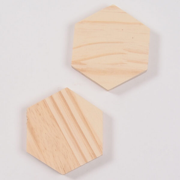 2 hexagone en bois pour Itajime Shibori 2 hexagone en bois pour Itajime Shibori