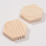 2 hexagone en bois pour Itajime Shibori