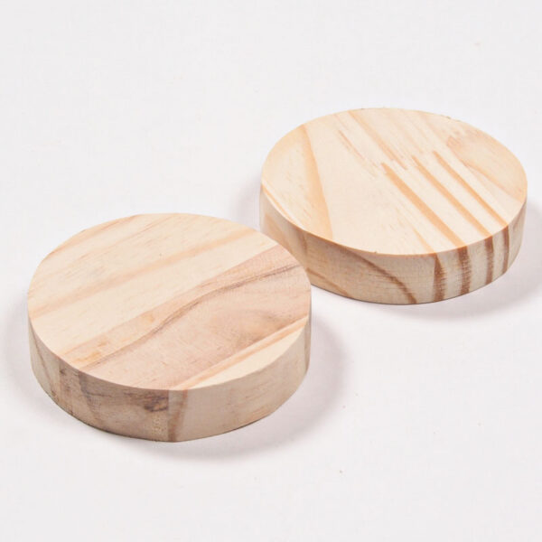 2 ronds en bois pour Itajime Shibori
