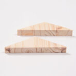 2 triangles plat en bois pour Itajime Shibori