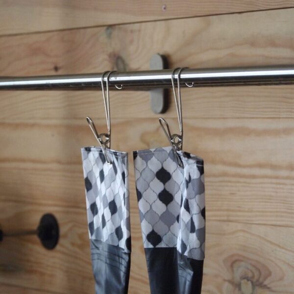 Pince à linge et crochet en inox 4PCS Pince à linge & crochet en inox 5PCS