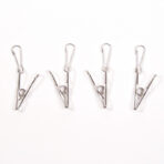 Pince à linge avec clip en inox ４pcs