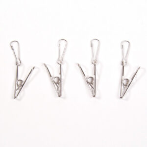 Pince à linge avec clip en inox ４pcs
