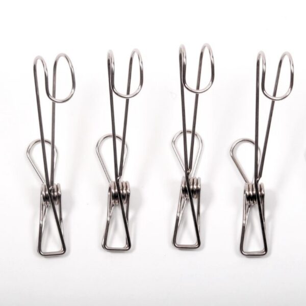 Pince à linge et crochet en inox 4PCS pince crochet 4pcs