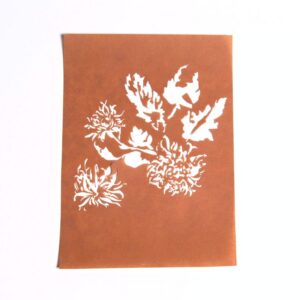 Katagami (Pochoir) Motif Pivoines