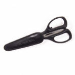 Ciseaux pour textile avec étuis en cuir