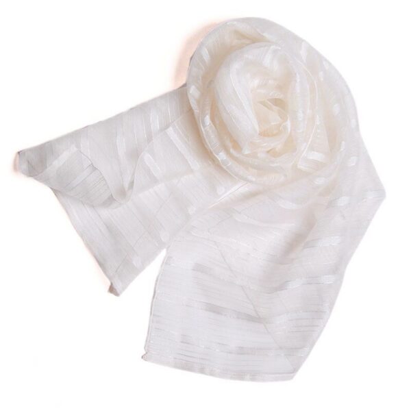 Foulard en soie à rayures 200 Foulard en soie à rayures