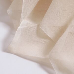 Voile de laine grège tissée au japon - au mètre